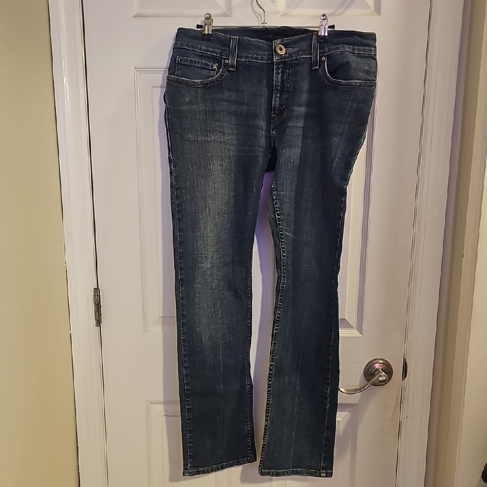 Levi's Dark Blue Straight-Leg Women's Jeans